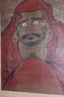 questa Ã¨ solo una piccola divagazione: una singolare immagine di Bodhidharma in un antico dipinto che si trova nel museo allâ€™interno del castello