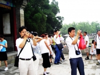 Un gruppo di turisti cinesi alle prese con la loro piÃ¹ travolgente passione